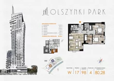 Mieszkanie, 80,28 m², 4 pokoje, piętro 17, oferta nr W98