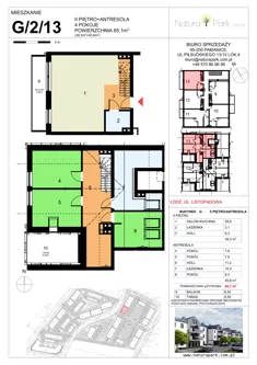 Mieszkanie, 84,83 m², 4 pokoje, piętro 2, oferta nr G/2/13