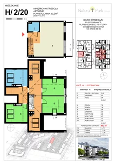 Mieszkanie, 92,10 m², 4 pokoje, piętro 2, oferta nr H/2/20