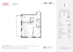 Mieszkanie, 64,61 m², 3 pokoje, piętro 2, oferta nr L1.102.M16