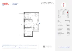 Mieszkanie, 48,72 m², 2 pokoje, piętro 2, oferta nr L2.102.M41