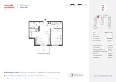 Mieszkanie, 43,49 m², 2 pokoje, piętro 2, oferta nr L5.102.M95
