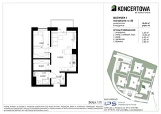 Mieszkanie, 39,20 m², 2 pokoje, piętro 3, oferta nr 2_I/22