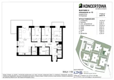 Mieszkanie, 77,50 m², 4 pokoje, piętro 3, oferta nr 2_II/15