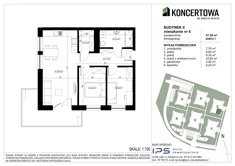 Mieszkanie, 57,50 m², 3 pokoje, piętro 1, oferta nr 2_II/6