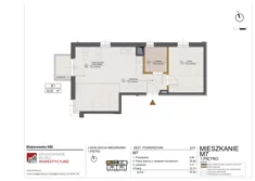 Mieszkanie, 43,20 m², 2 pokoje, piętro 1, oferta nr M7