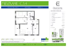 Mieszkanie, 82,56 m², 4 pokoje, piętro 3, oferta nr C.3.4