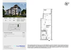 Mieszkanie, 26,20 m², 1 pokój, piętro 1, oferta nr III/21
