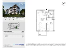 Mieszkanie, 39,50 m², 2 pokoje, piętro 2, oferta nr III/36