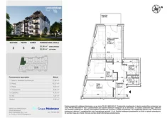 Mieszkanie, 52,80 m², 3 pokoje, piętro 3, oferta nr III/40