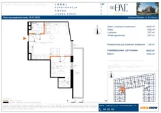 Apartament, 48,25 m², 2 pokoje, piętro 2, oferta nr M/3/07