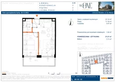 Apartament, 37,27 m², 2 pokoje, piętro 2, oferta nr M/3/15