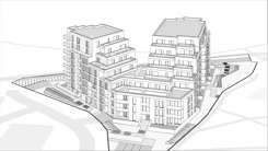 Wirtualna makieta 3D apartamentu 70.96 m², A.1.7