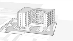Wirtualna makieta 3D mieszkania 45.6 m², Giserska 5/100
