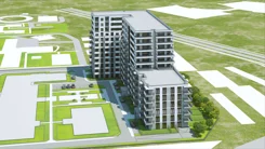 Wirtualna makieta 3D mieszkania 44.56 m², E-01