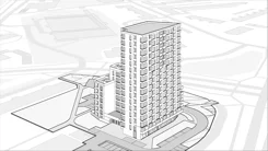 Wirtualna makieta 3D apartamentu 25.61 m², M801
