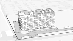Wirtualna makieta 3D apartamentu inwestycyjnego 35.31 m², C.005 - widok na morze