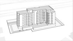 Wirtualna makieta 3D mieszkania 32.7 m², B1 - B134