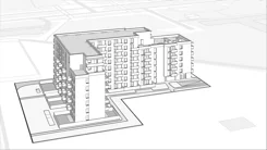 Wirtualna makieta 3D mieszkania 41.05 m², E2-A006