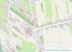 Lokalizacja inwestycji Szymanów Dom i Natura - lokale usługowe