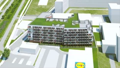 Wirtualna makieta 3D apartamentu 31.93 m², 1.B.06 - mikroapartament