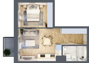 2 pokoje, apartament 37,88 m², piętro 5, oferta nr M.94, Craft Zabłocie, Kraków, Podgórze, Zabłocie, ul. Zabłocie 22A