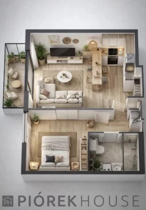Mieszkanie dwupokojowe 38,94 m², Warszawa, Mokotów, Antoniewska, Sprzedaż