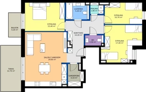 4 pokoje, mieszkanie 101,00 m², piętro 2, oferta nr B8, Domkove, Łódź, Widzew, ul. Mechaniczna 2/30