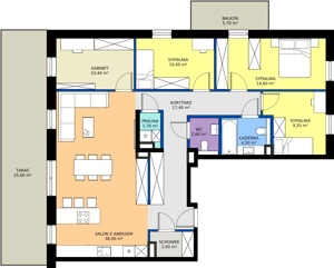 5 pokoi, mieszkanie 110,30 m², piętro 2, oferta nr C7, Domkove, Łódź, Widzew, ul. Mechaniczna 2/30