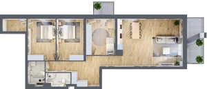 4 pokoje, mieszkanie 111,25 m², piętro 2, oferta nr M21, Srebrzyńska Park IV, Łódź, Polesie, ul. Srebrzyńska 107