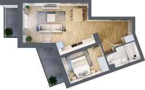 2 pokoje, mieszkanie 49,65 m², piętro 2, oferta nr M38, Srebrzyńska Park IV, Łódź, Polesie, ul. Srebrzyńska 107