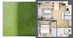 2 pokoje, mieszkanie 34,27 m², parter, oferta nr D.1.5, Silva Straszyn, Straszyn, ul. Boczna/Starogardzka