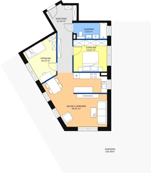 3 pokoje, mieszkanie 70,14 m², parter, oferta nr D.C.11, Pruszcz Park, Pruszcz Gdański, ul. Arctowskiego 