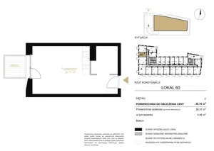 1 pokój, lokal inwestycyjny 26,70 m², piętro 2, oferta nr A.60, Cystersów 19, Kraków, Grzegórzki, ul. Cystersów 19