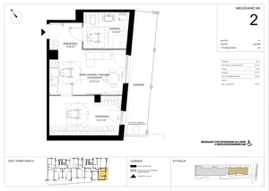 1 pokój, mieszkanie 40,89 m², parter, oferta nr A.2, Imperial SILO, Kraków, Dębniki, Ruczaj, ul. Kobierzyńska