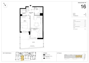 2 pokoje, mieszkanie 44,80 m², piętro 1, oferta nr A.54, Imperial SILO, Kraków, Dębniki, Ruczaj, ul. Kobierzyńska