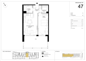 2 pokoje, mieszkanie 54,73 m², piętro 1, oferta nr A.47, Imperial SILO, Kraków, Dębniki, Ruczaj, ul. Kobierzyńska
