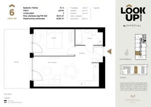 2 pokoje, mieszkanie 40,46 m², piętro 1, oferta nr b.18, LOOK UP House, Kraków, Prądnik Biały, ul. Pękowicka