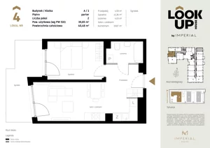 2 pokoje, mieszkanie 40,46 m², piętro 1, oferta nr b.18, LOOK UP House, Kraków, Prądnik Biały, ul. Pękowicka