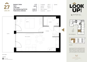 2 pokoje, mieszkanie 41,61 m², parter, oferta nr a.27, LOOK UP House, Kraków, Prądnik Biały, ul. Pękowicka