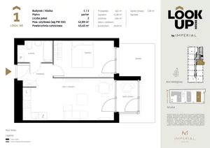 2 pokoje, mieszkanie 42,89 m², parter, oferta nr c.1, LOOK UP House, Kraków, Prądnik Biały, ul. Pękowicka