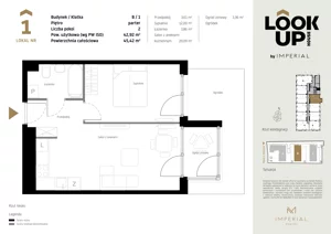 2 pokoje, mieszkanie 42,92 m², parter, oferta nr b.1, LOOK UP House, Kraków, Prądnik Biały, ul. Pękowicka