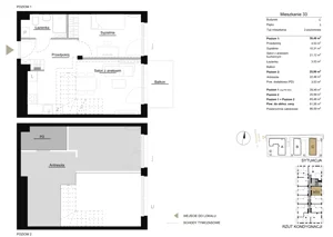 2 pokoje, mieszkanie 39,49 m², piętro 3, oferta nr c.33, LOOK UP House, Kraków, Prądnik Biały, ul. Pękowicka