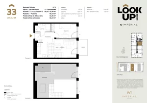 2 pokoje, mieszkanie 39,49 m², piętro 3, oferta nr b.33, LOOK UP House, Kraków, Prądnik Biały, ul. Pękowicka