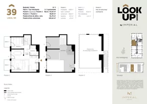 2 pokoje, mieszkanie 58,44 m², piętro 3, oferta nr b.39, LOOK UP House, Kraków, Prądnik Biały, ul. Pękowicka