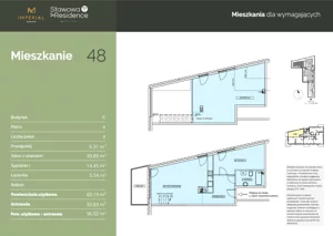 2 pokoje, apartament 60,19 m², piętro 2, oferta nr C.48, Stawowa Residence V, Kraków, Prądnik Biały, Bronowice Wielkie, ul. Stawowa 152