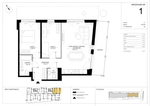 3 pokoje, mieszkanie 64,05 m², parter, oferta nr A.1, Imperial SILO, Kraków, Dębniki, Ruczaj, ul. Kobierzyńska