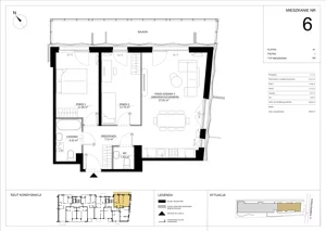 3 pokoje, mieszkanie 64,05 m², piętro 1, oferta nr A.6, Imperial SILO, Kraków, Dębniki, Ruczaj, ul. Kobierzyńska