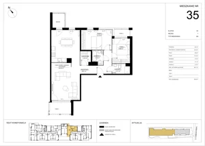 3 pokoje, mieszkanie 86,71 m², piętro 1, oferta nr A.35, Imperial SILO, Kraków, Dębniki, Ruczaj, ul. Kobierzyńska