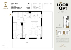 3 pokoje, mieszkanie 46,23 m², parter, oferta nr b.4, LOOK UP House, Kraków, Prądnik Biały, ul. Pękowicka